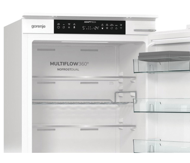 Gorenje Outlet NRKI519D61WF No Frost 193,2cm 35dB Zawiasy Ślizg - 1562390 - zdjęcie 9
